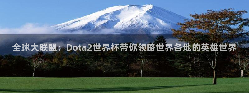 世预赛直播：全球大联盟：Dota2世界杯带你领略世界各地的英雄世界